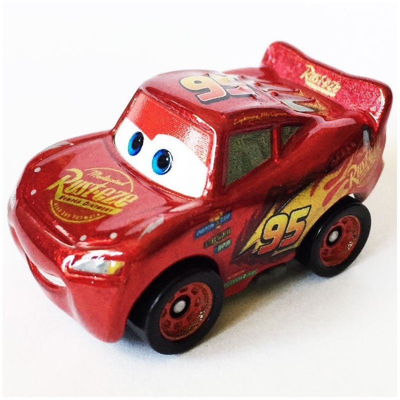 Metallic Lightning McQueen Cars 3 Die-Cast Mini Racers Series 3 Mattel