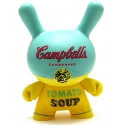 Yellow Campbell's Soup 3/24 Andy Warhol Series 2 Dunny 3-Inch Figurine Kidrobot