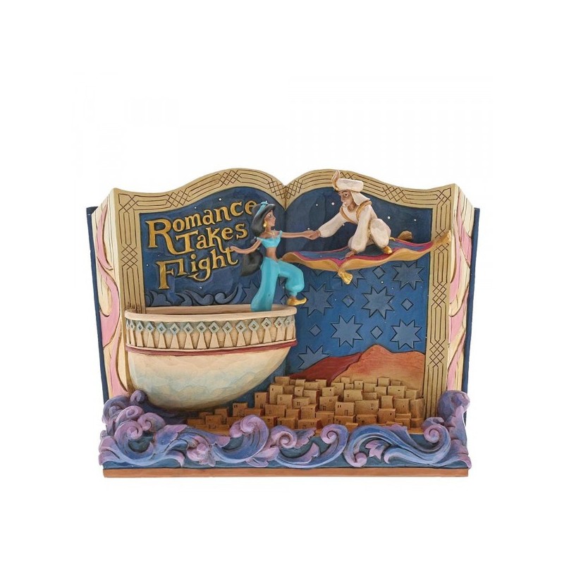 Romance Takes Flight (Aladdin) Storybook Disney Traditions Enesco