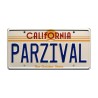 DeLorean Time Machine PARZIVAL License Plate Ready Player One