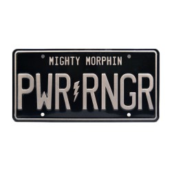 Fan Requested PWR RNGR License Plate Power Rangers