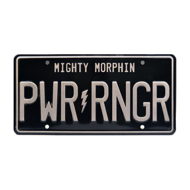 Fan Requested PWR RNGR License Plate Power Rangers