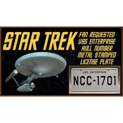 Fan Requested NCC-1701 License Plate Star Trek