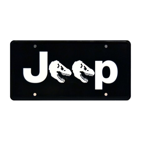 Jeep Rubicon Commercial JEEP Dino Head License Plate Jurassic Park