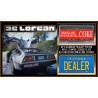 DeLorean Dealer License Plate Poster