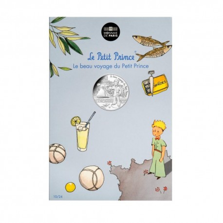 Le Petit Prince Monnaie 10€ Argent "Joue à la pétanque" Monnaie de Paris