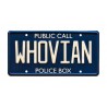 WHOVIAN Public Call Police Box License Plate Doctor Who