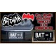 Batmobile BAT-1 License Plate Batman 1960s