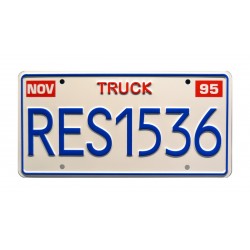 Pizza Planet Truck RES1536 License Plate Toy Story