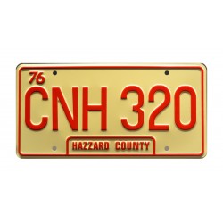 Dodge Charger 1969 General Lee CNH 320 Classic Edition License Plate The Dukes of Hazzard