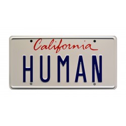 1987 Ferrari 412 HUMAN License Plate Daft Punk's Electroma