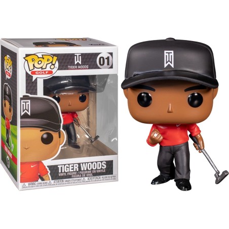 Tiger Woods (Red Shirt) POP! Golf 01 Figurine Funko