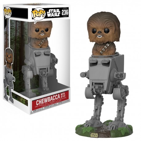 Chewbacca with AT-ST POP! Star Wars Bobble-head Funko