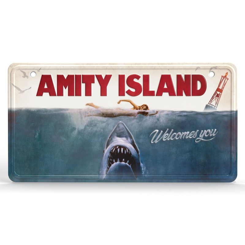 Jaws Amity Island Metal Sign Doctor Collector