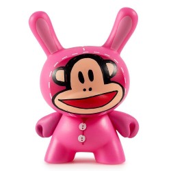 Julius Bunny (Pink) 1/24 Designer Con Mini Series Dunny 3-Inch Figurine Kidrobot