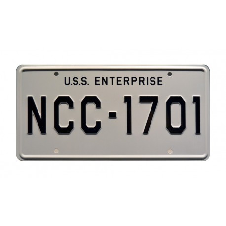 Fan Requested NCC-1701 License Plate Star Trek
