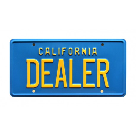 DeLorean Dealer License Plate Poster