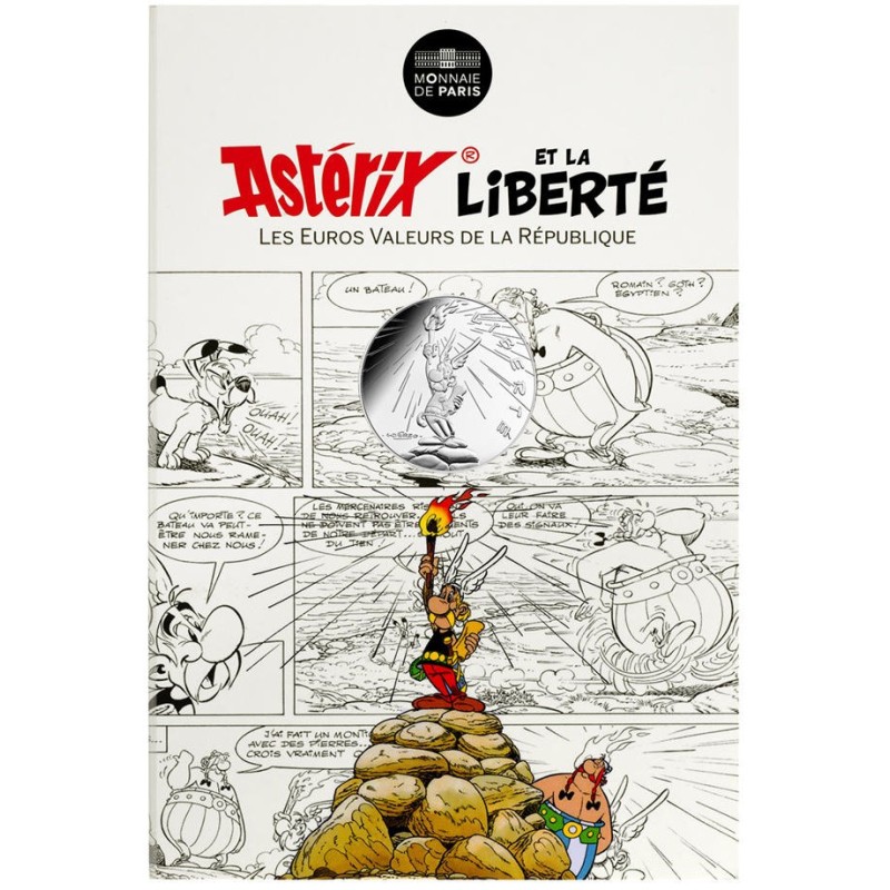 ASTERIX et la Liberté "La Grande Traversée" Monnaie 10€ Argent Monnaie de Paris