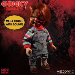 Pizza Face Chucky - Child's Play 3 Talking Figurine 15" Mezco