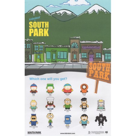Checklist Poster South Park Series 1 Kidrobot