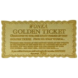 WONKA MINI GOLDEN TICKET Replica Fanattik