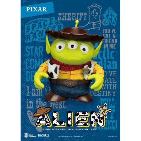 Toy Story ALIEN REMIX : WOODY DAH025 Figurine Beast Kingdom