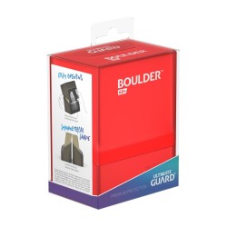 BOULDER DECK CASE 60+ Taille Standard Ruby Ultimate Guard
