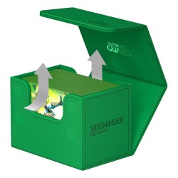 SIDEWINDER DECK CASE 80+ XenoSkin Monocolor Vert Ultimate Guard