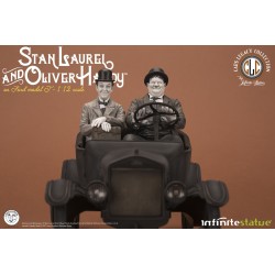 STAN LAUREL AND OLIVER HARDY ON FORD MODEL T 1:12 Scale Statue Infinite Statue