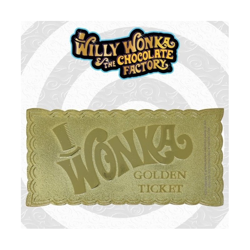 WILLY WONKA COLLECTOR'S EDITION GOLDEN TICKET Replica Fanattik