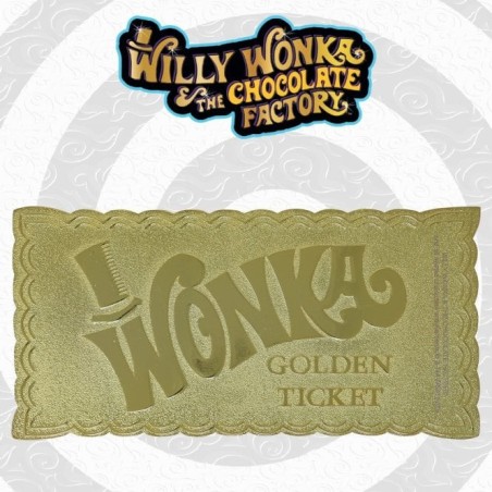 WILLY WONKA COLLECTOR'S EDITION GOLDEN TICKET Replica Fanattik