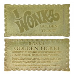 WILLY WONKA COLLECTOR'S EDITION GOLDEN TICKET Replica Fanattik