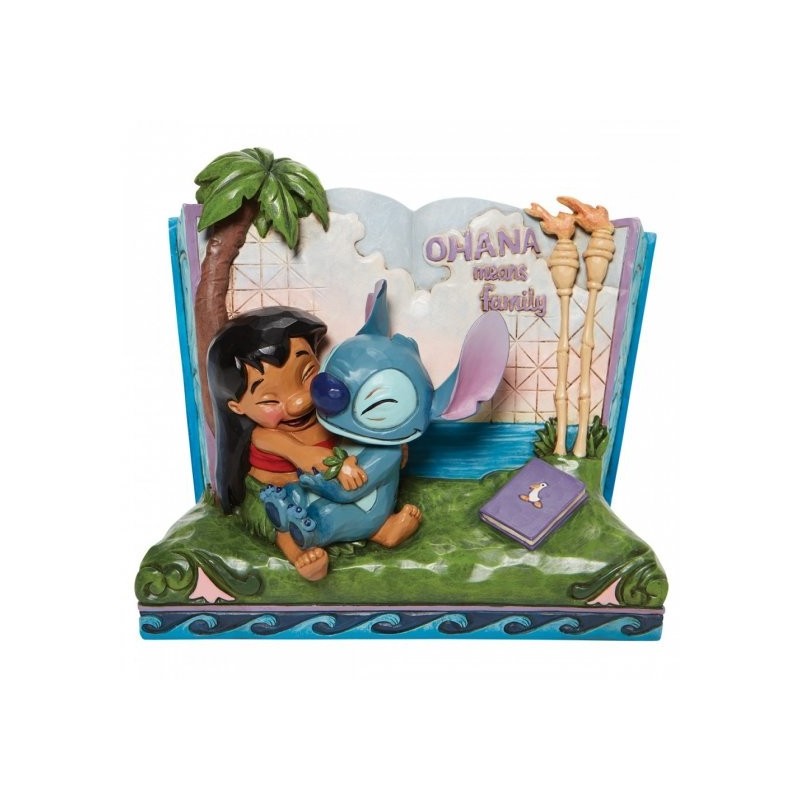 HOANA MEANS FAMILY (Lilo et Stitch) Storybook Disney Traditions Enesco
