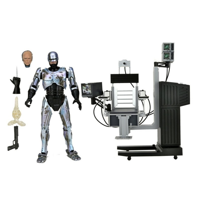 Ultimate BATTLE DAMAGED ROBOCOP WITH CHAIR 7" Figurine NECA