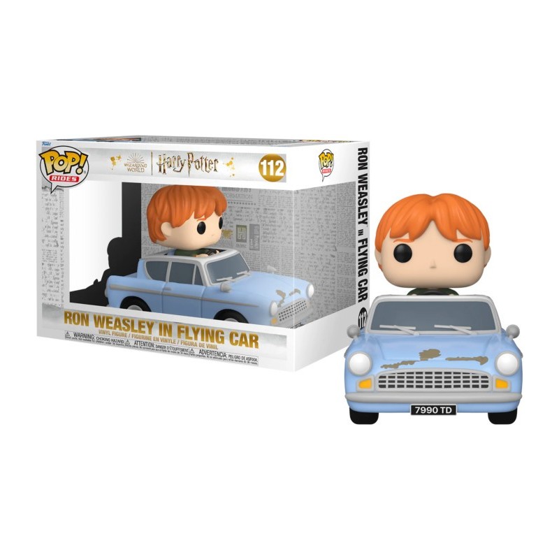 RON WEASLEY IN FLYING CAR POP! Rides 112 Figurine Funko