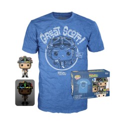 POP! Tees DOC Tee T-Shirt & DOC WITH HELMET GID Exclusive POP! Movies 959 Figurine Funko