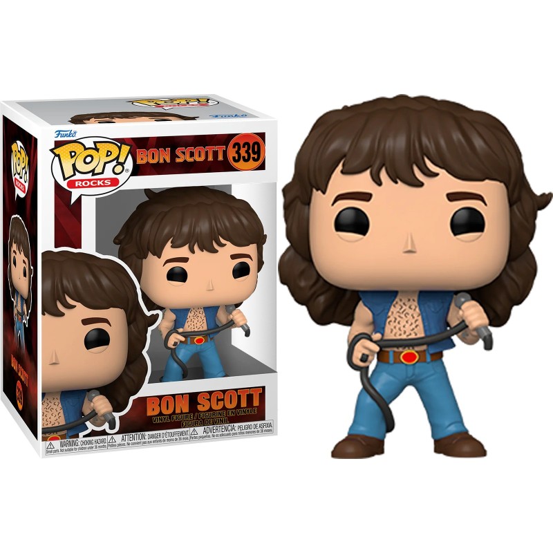 BON SCOTT - AC/DC POP! Rocks 339 Figurine Funko