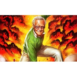 STAN LEE Excelsior Unframed Art Print Sideshow