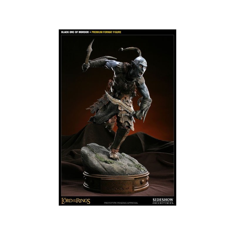 Black Orc of Mordor Premium Format Statue Sideshow