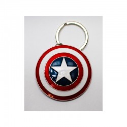 Captain America Shield Porte-clés Métal Semic