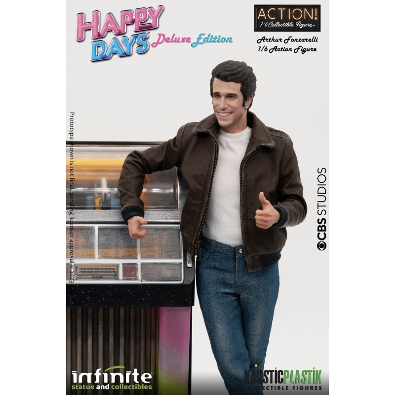 "FONZIE" ARTHUR FONZARELLI Deluxe Edition Happy Days Figure 1:6 Infinite Statue