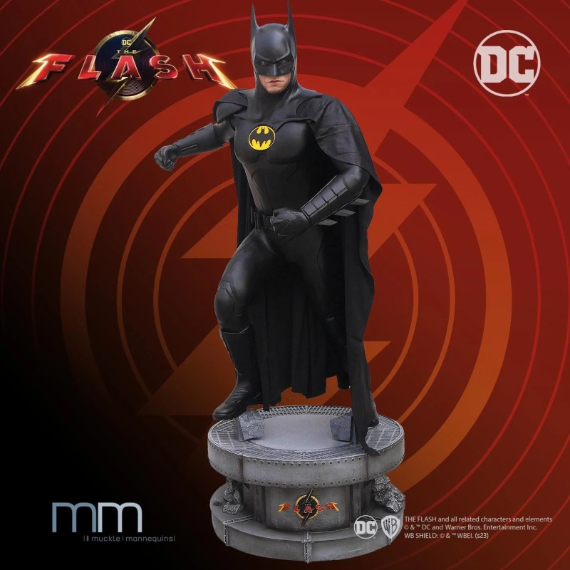 BATMAN - Michael Keaton - The Flash Life Size Statue Muckle