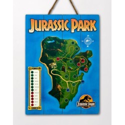 WOODARTS 3D Jurassic Park Isla Nublar Map Doctor Collector
