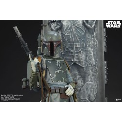 BOBA FETT AND HAN SOLO IN CARBONITE Premium Format™ Statue Sideshow