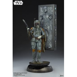 BOBA FETT AND HAN SOLO IN CARBONITE Premium Format™ Statue Sideshow