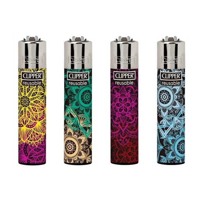 LOT DE 4 BRIQUETS mandala Pattern CLIPPER