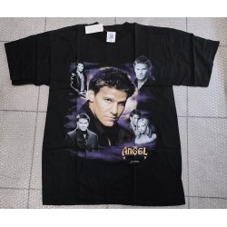 T-shirt Size L ANGEL 100% Coton Blue Grape