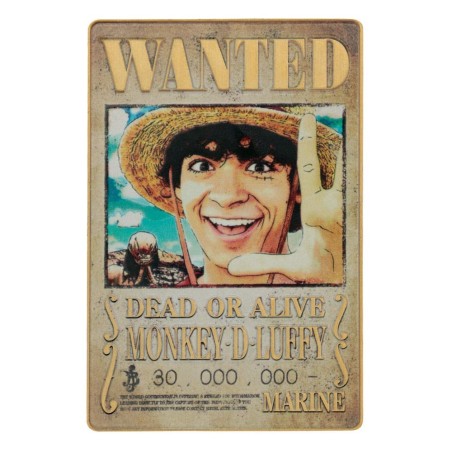 WANTED MONKEY D. LUFFY One Piece Official Ingot Fanattik