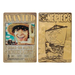 WANTED MONKEY D. LUFFY One Piece Official Ingot Fanattik