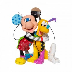 MICKEY MOUSE WITH PLUTO Disney by Britto Statue Enesco